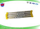 Tubos de cobre amarillo durables del electrodo EDM embalaje de 0,2 x 200 mmL con 50 PC por el tubo